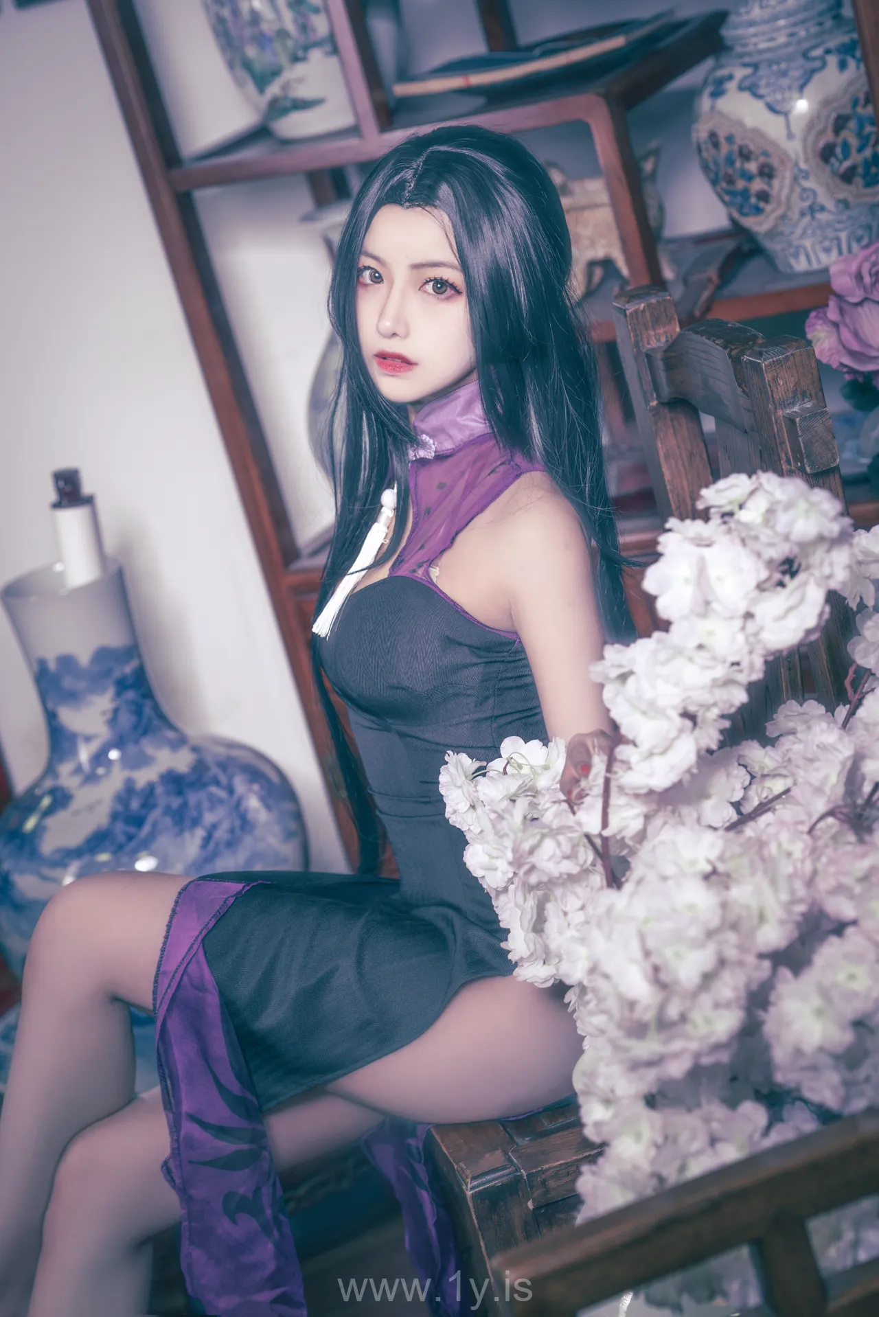 Coser@Shika小鹿鹿 NO.014 Pretty & Well-developed Chinese Hottie 万花旗袍